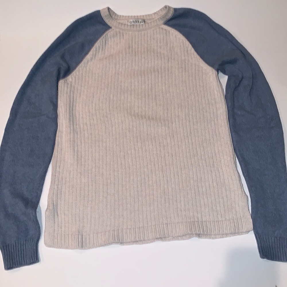 Orvis Colorblock Cotton Sweater XS